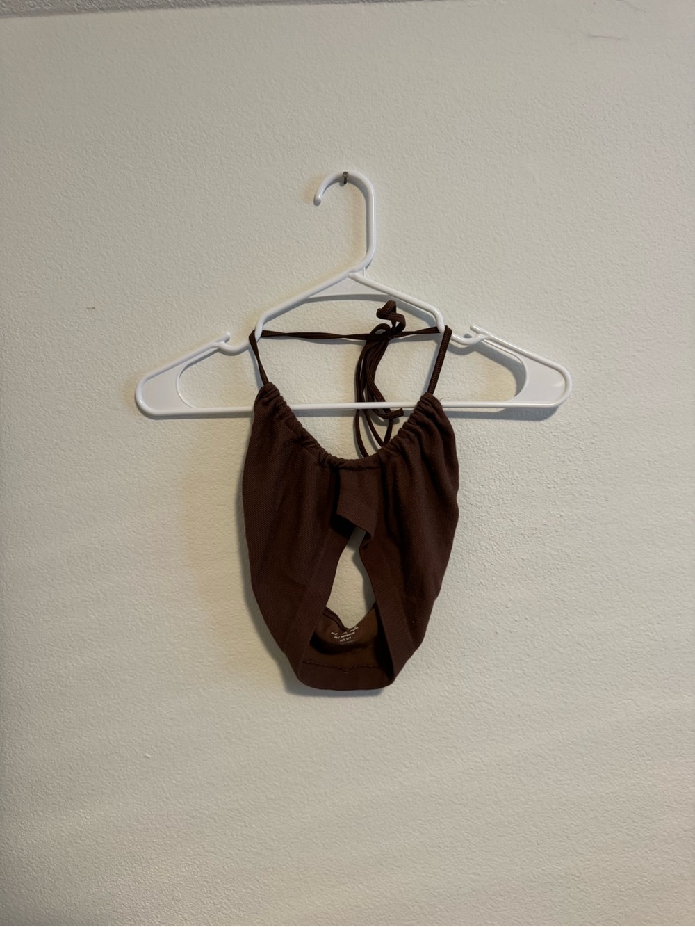 Urban Outfitters Brown Crop Halter Top